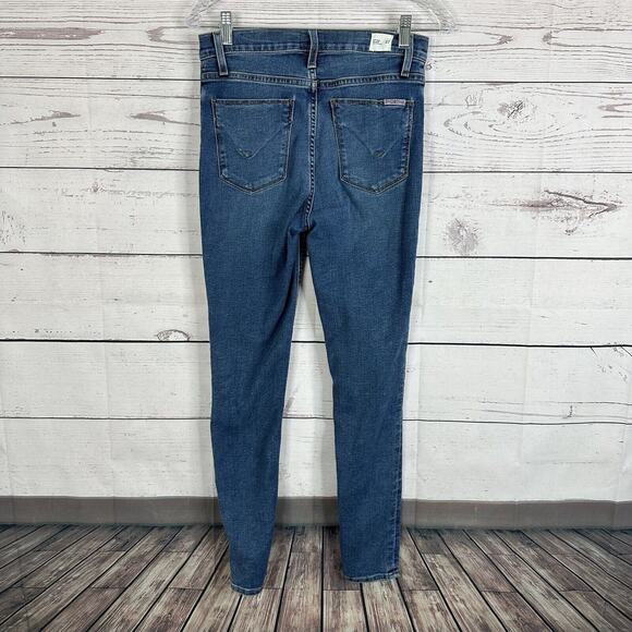 Hudson Jeans Womens 27 Blue Blair Super Skinny Stretch Mid Rise Casual Preppy - Picture 4 of 15